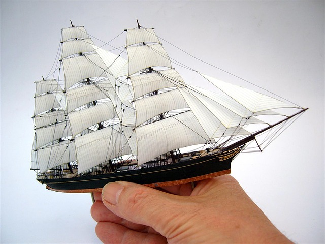 miniaturní plachetnice